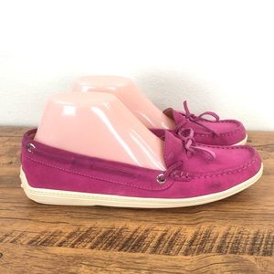 Tod's Fuchsia Loafers with White Sole